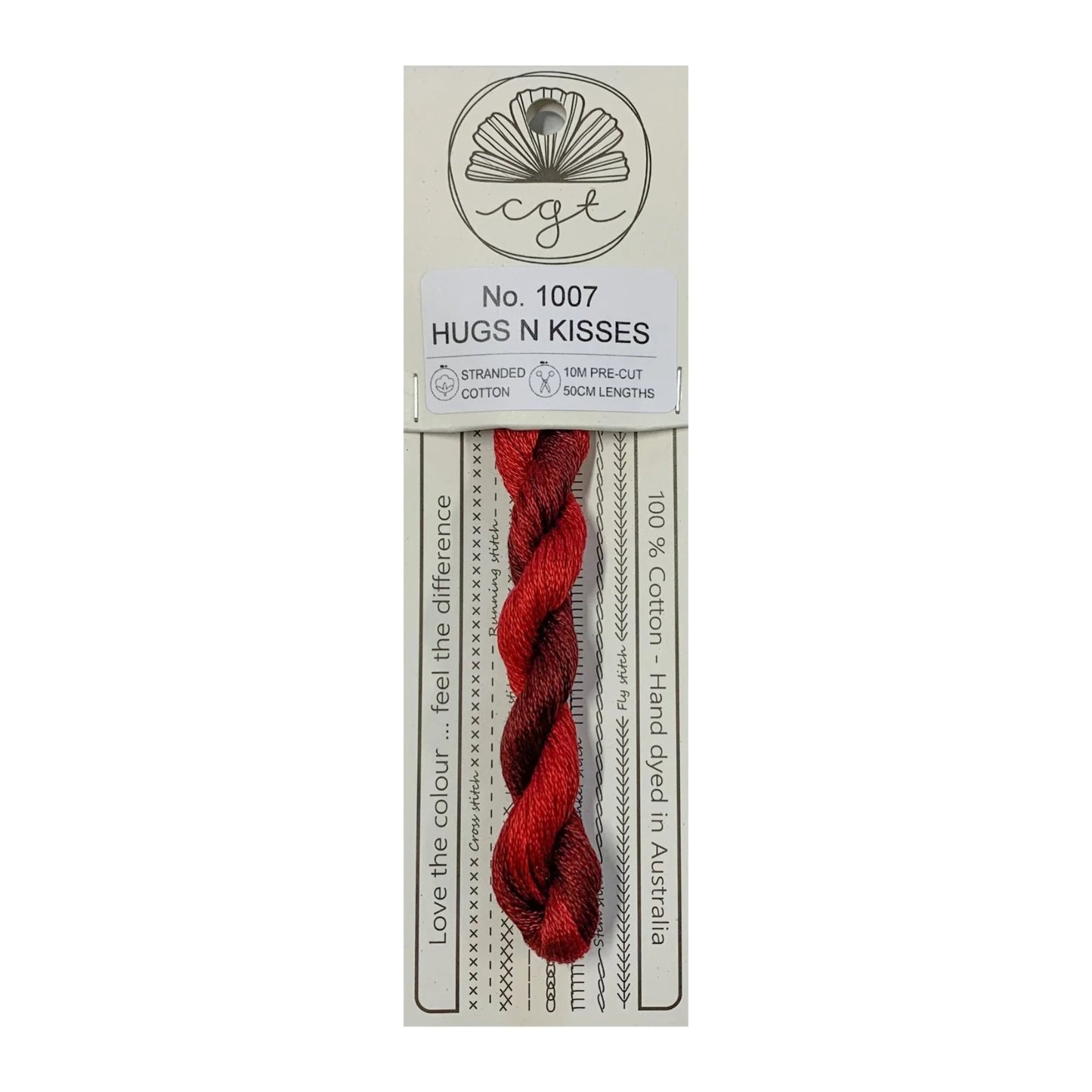 Embroidery Threads - Red/Brown shades Stranded Cottage Garden Thread