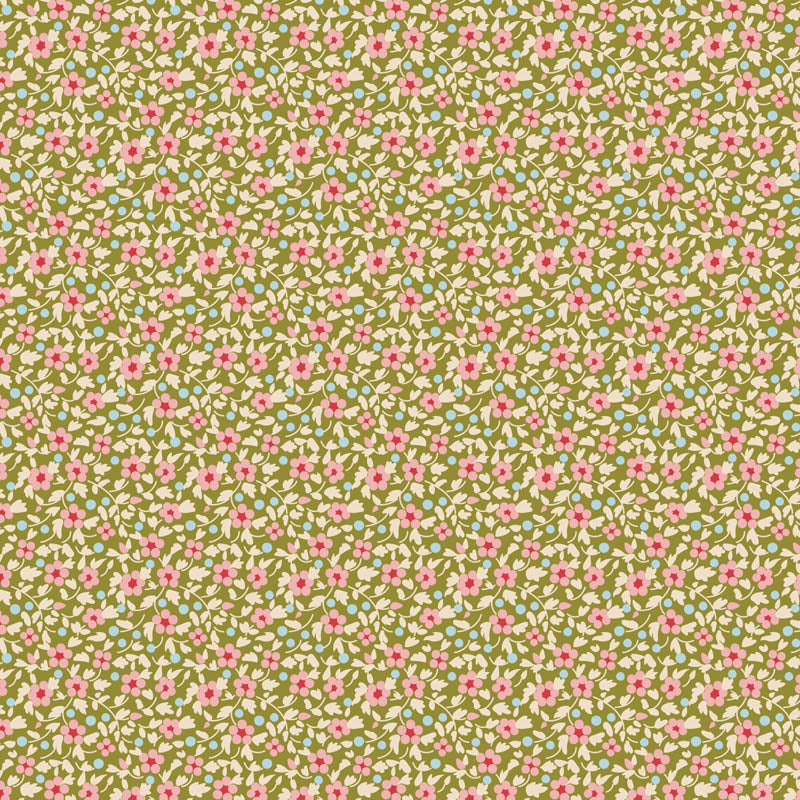 Tilda Creating Memories Spring 5 Fat 16ths cotton quilt fabric - Pack E