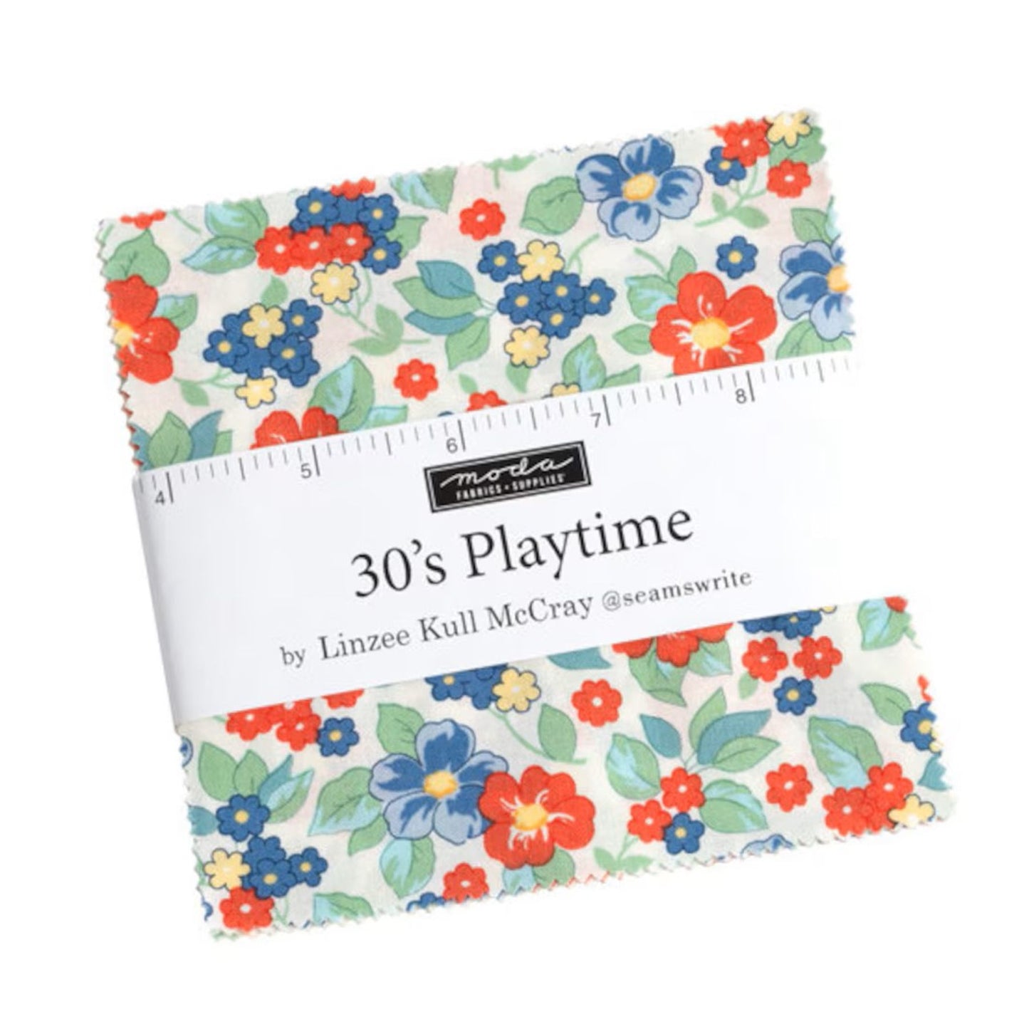 Moda 30's Playtime Linzee Kull McCray 42, 5" Squares precut cotton quilt fabric