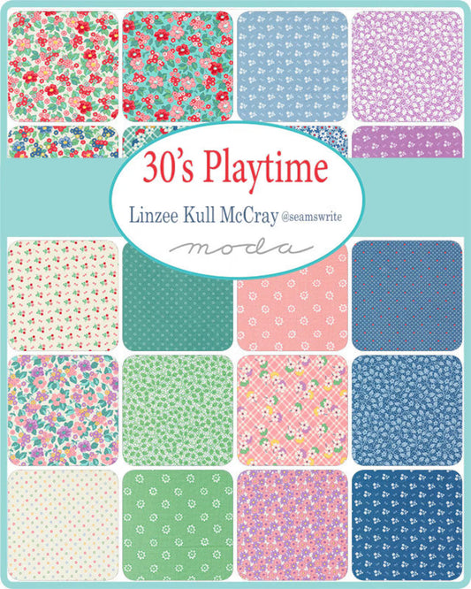 Moda 30's Playtime Linzee Kull McCray 42, 5" Squares precut cotton quilt fabric