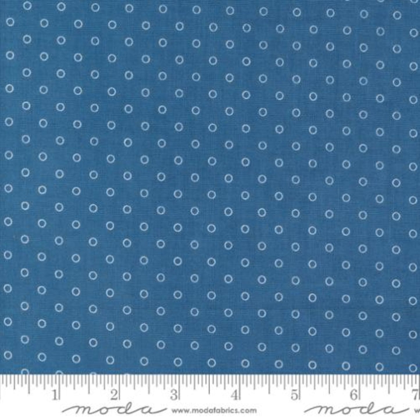 Moda 30s Playtime 5 Fat 16ths 25cm x 26cm (10 x 10.5") cotton quilt fabric Blue
