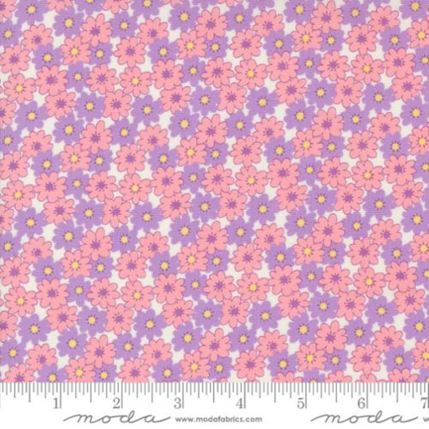 Moda 30s Playtime 5 Fat 16ths 25cm x 26cm (10 x 10.5") cotton quilt fabric Lilac