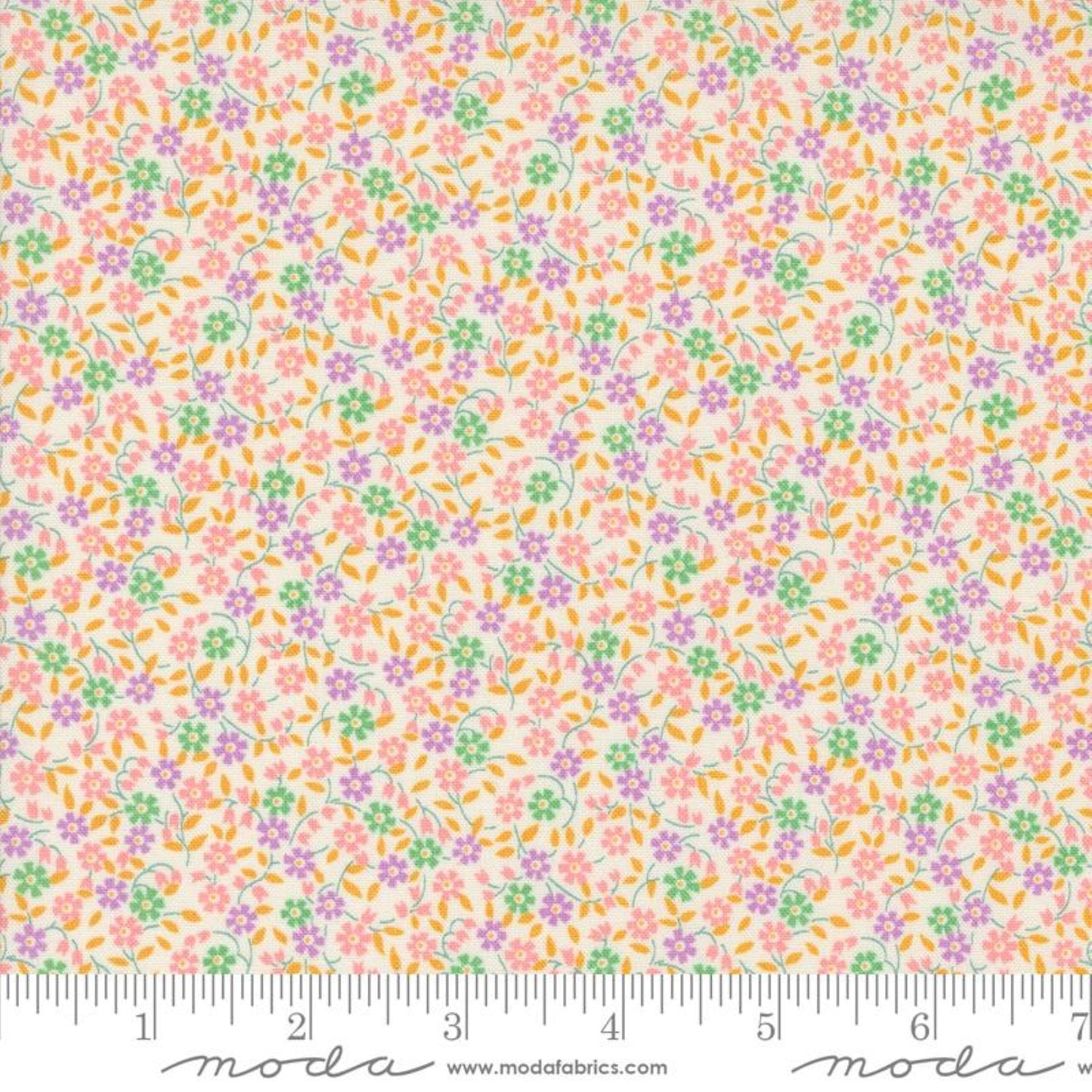 Moda 30s Playtime 5 Fat 16ths 25cm x 26cm (10 x 10.5") cotton quilt fabric Lilac