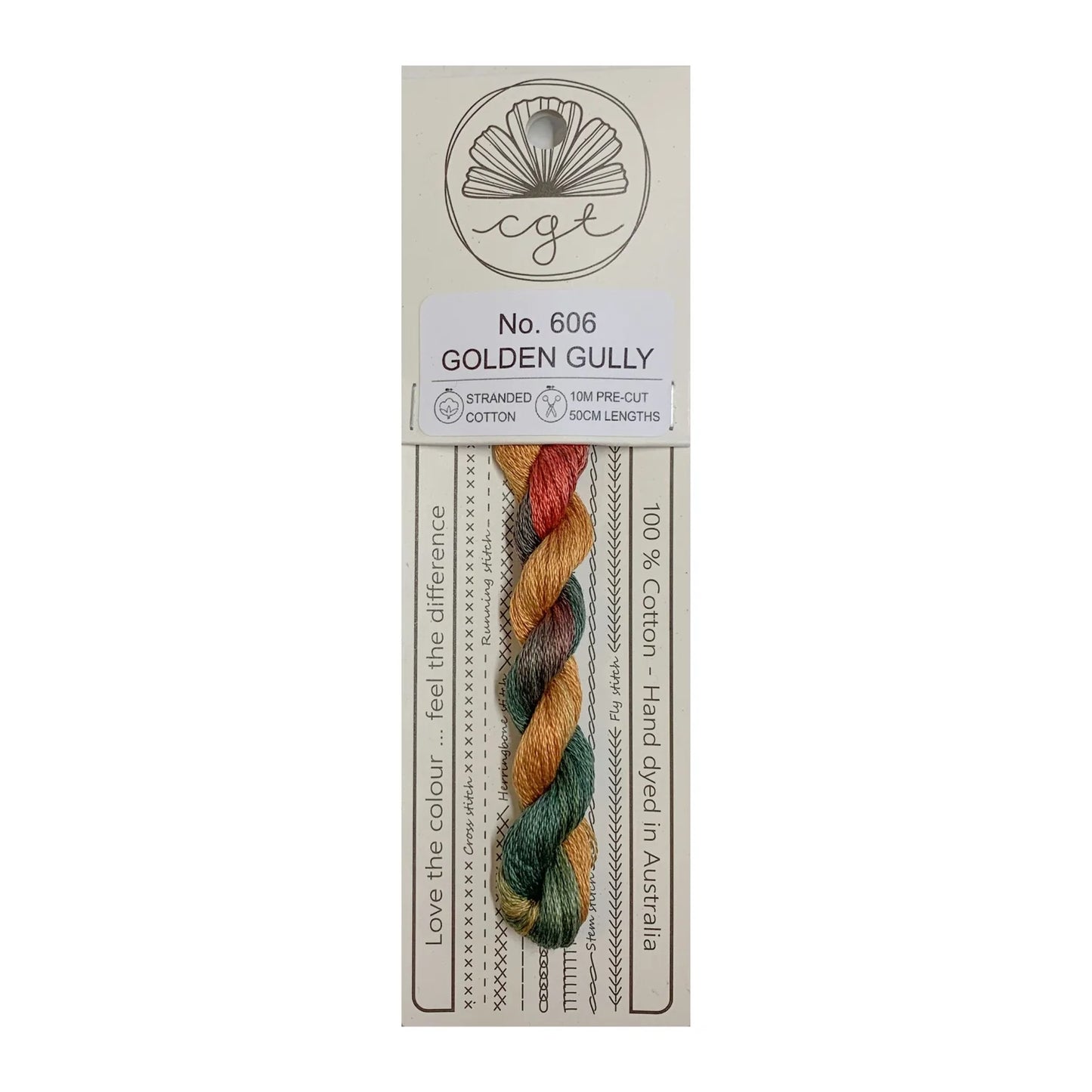 Embroidery Threads - Red/Brown shades Stranded Cottage Garden Thread
