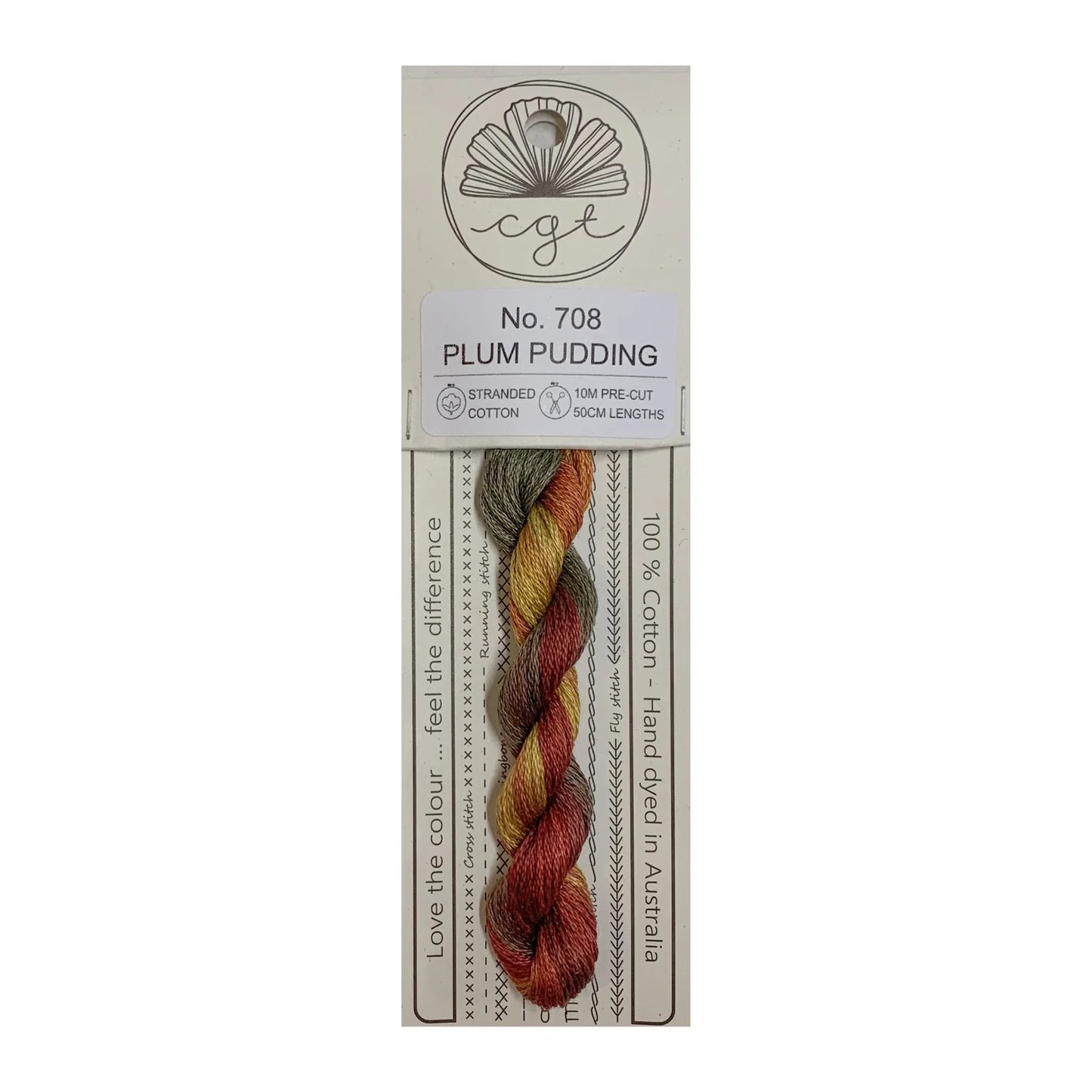 Embroidery Threads - Red/Brown shades Stranded Cottage Garden Thread