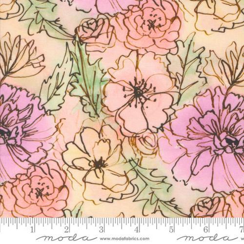 Moda Blooming Lovely 5 Fat Eighths 25cm x 55cm (10" x 22") cotton quilt fabric