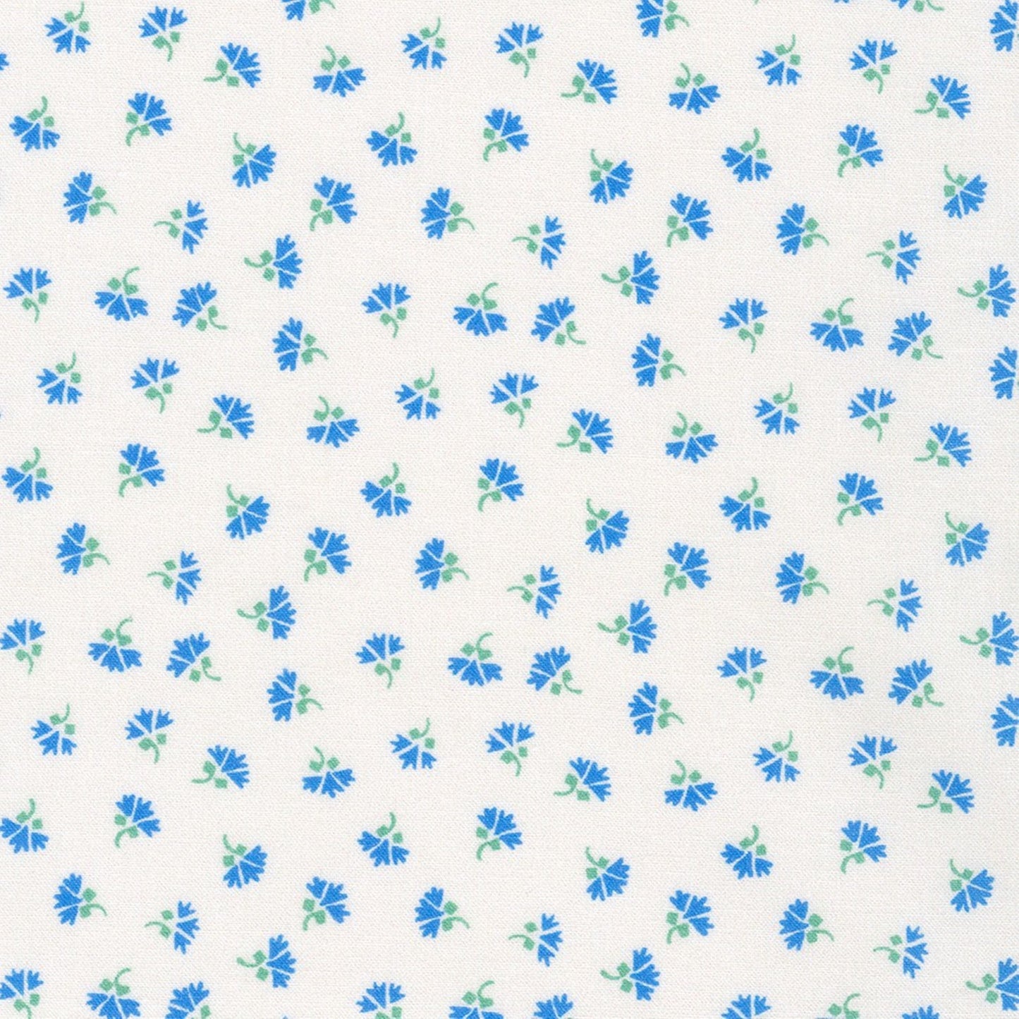 Little Blossoms Debbie Beaves 1930's reproduction bundle - 4 blue Fat Eighths Kaufman cotton quilt fabric