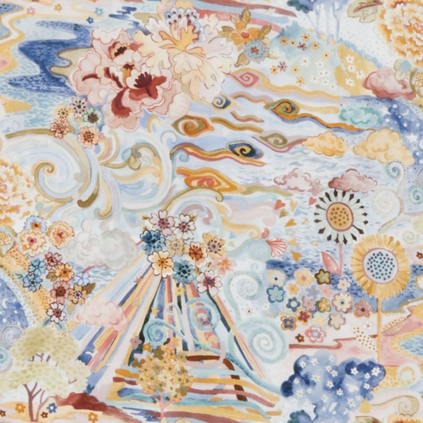Liberty Tana Lawn Fat Eighth Elysia Meadow cotton fabric