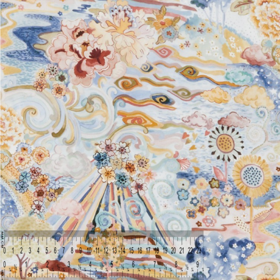 Liberty Tana Lawn Fat Eighth Elysia Meadow cotton fabric