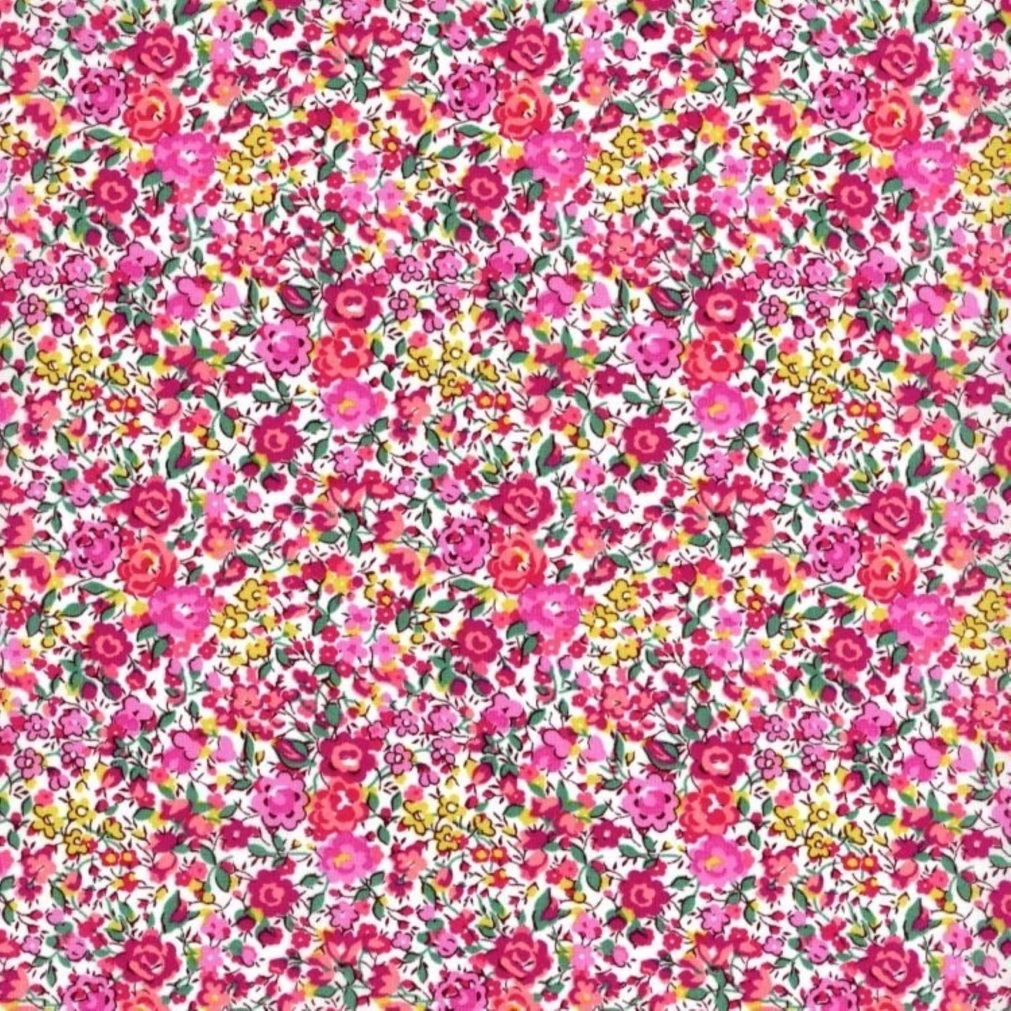 Liberty Tana Lawn - Emma & Georgina N pink floral cotton fabric