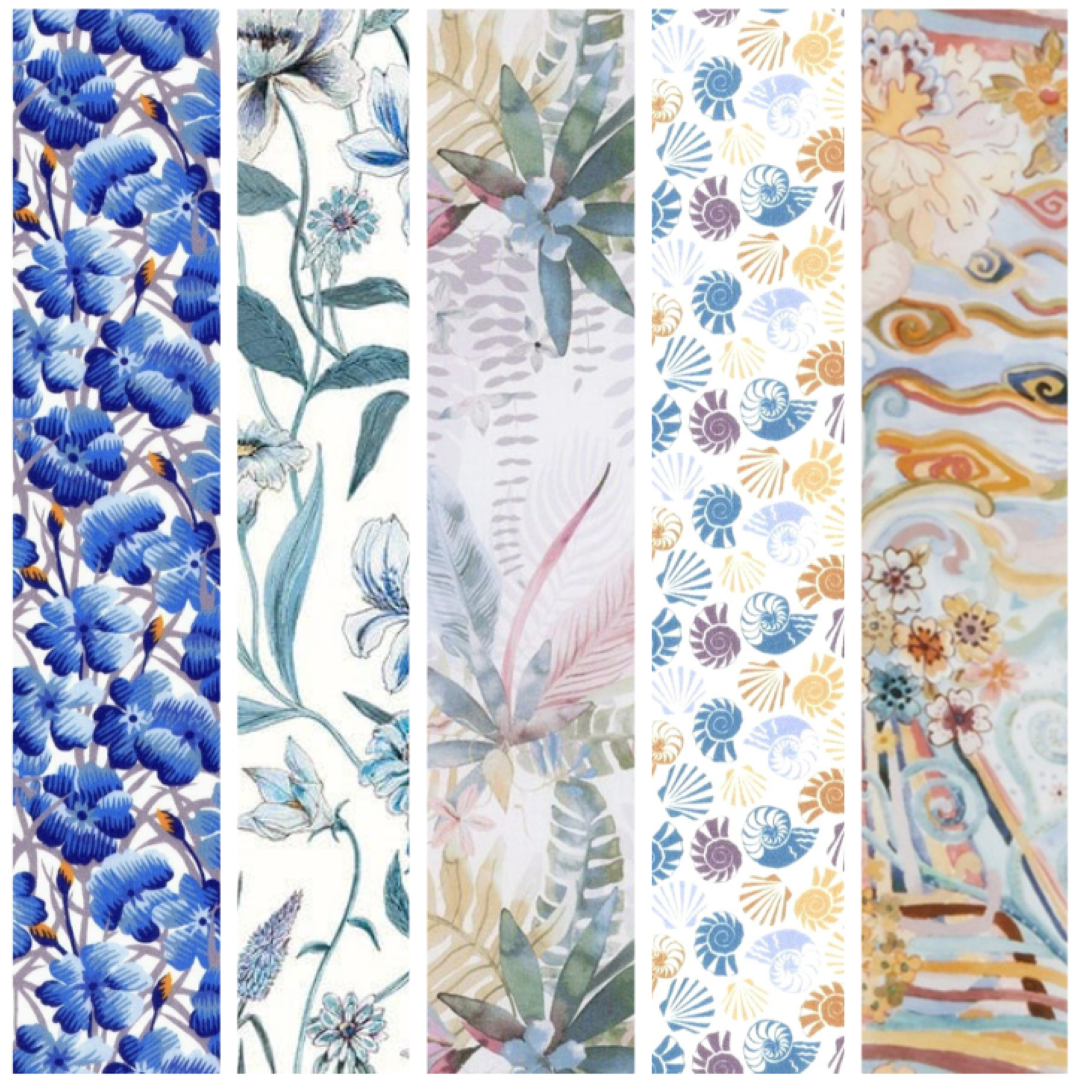 Liberty Tana lawn 5 Fat 16's, 10" x 13" - 25cm x 33cm cotton fabric Bundle Q3