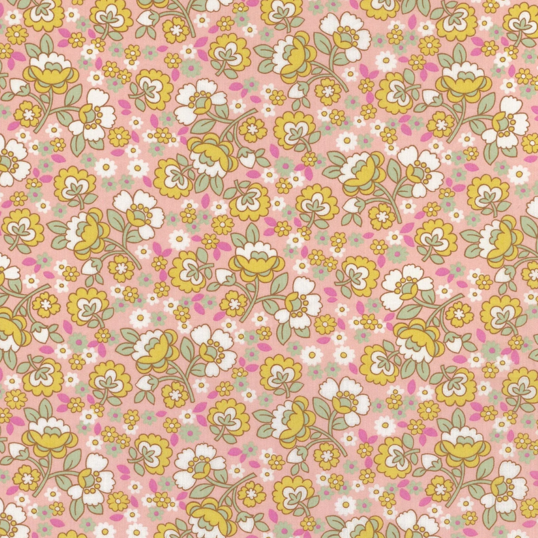 Liberty Tana Lawn - Floral Rebellion Dancing Posies C cotton fabric