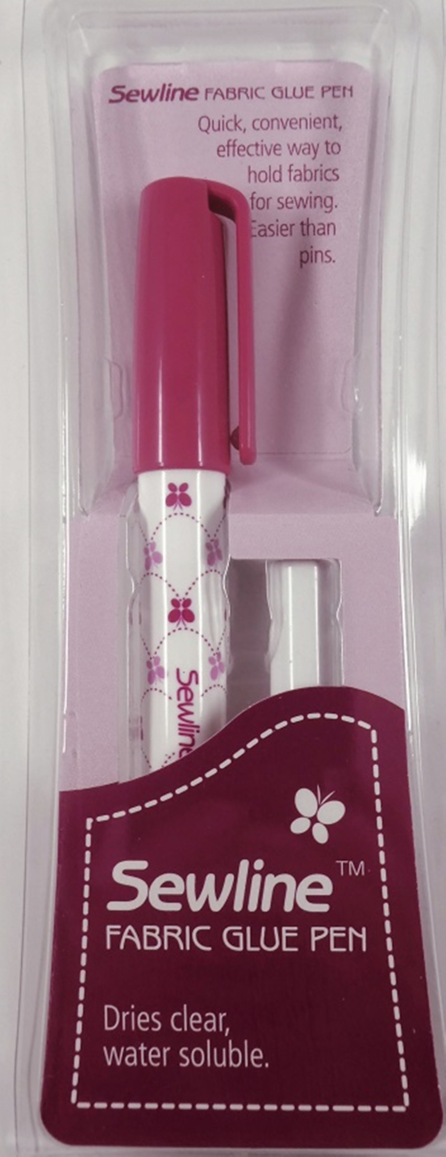 Fabric glue pen and refill water soluble Sewline for EPP or applique