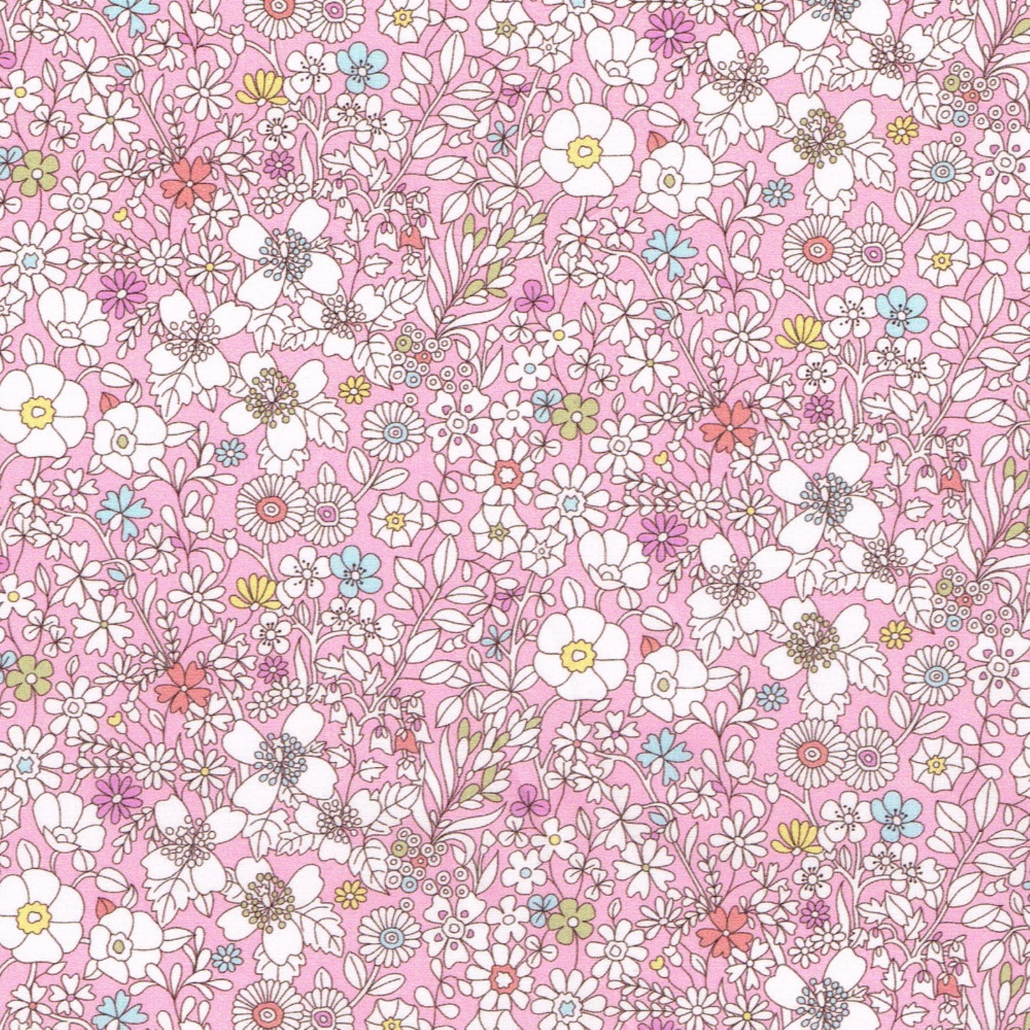 Liberty Tana Lawn - June's Meadow H pink floral cotton fabric