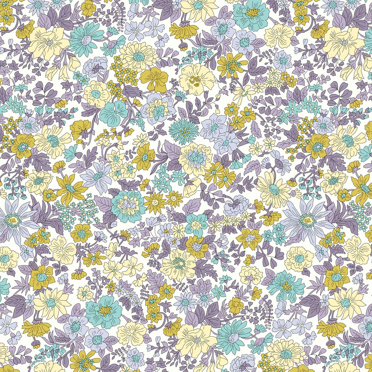 Emily Annabelle Liberty Lasenby 5 Fat Quarters 50cm x 55cm (20 x 22") cotton quilt fabric Pack B