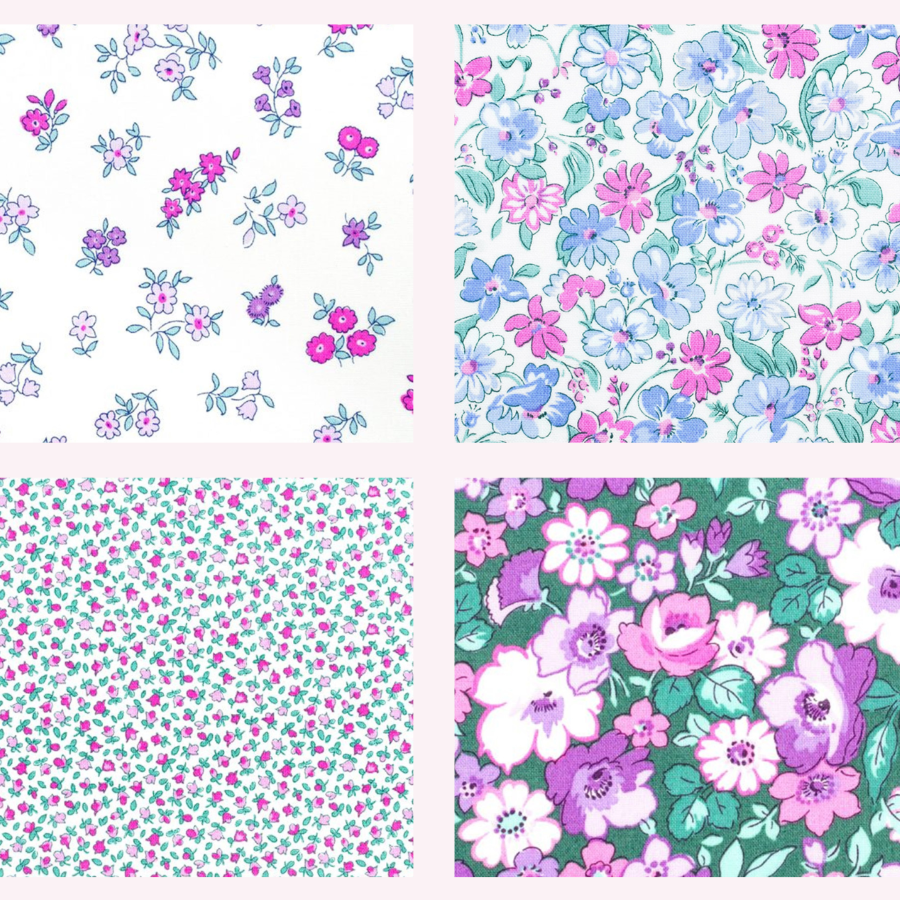 Liberty Heirloom Collection bundle - 4 Fat 16's cotton quilt fabric