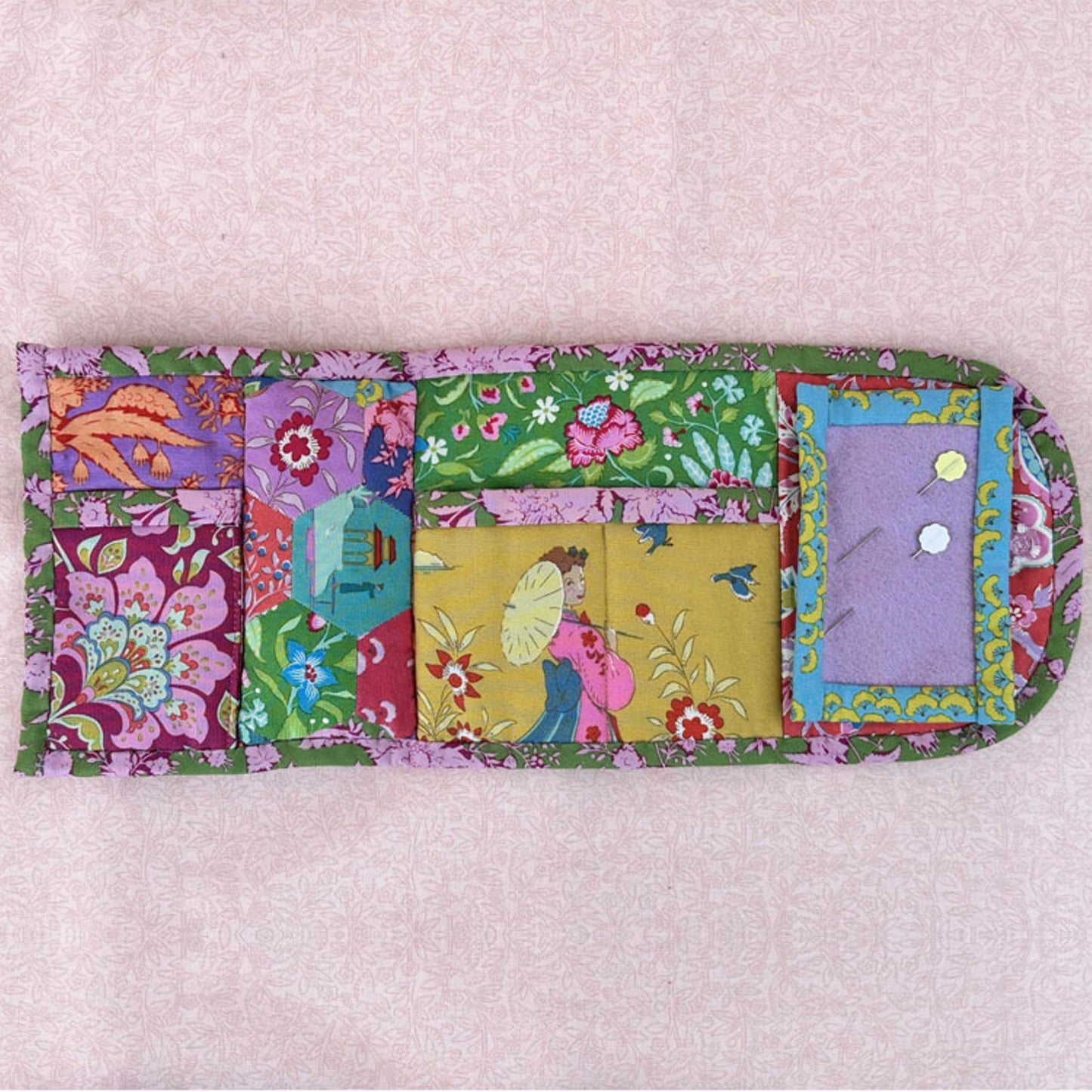 Lickety Split pincushion and sewing kit English Paper Piecing Creative Card pattern