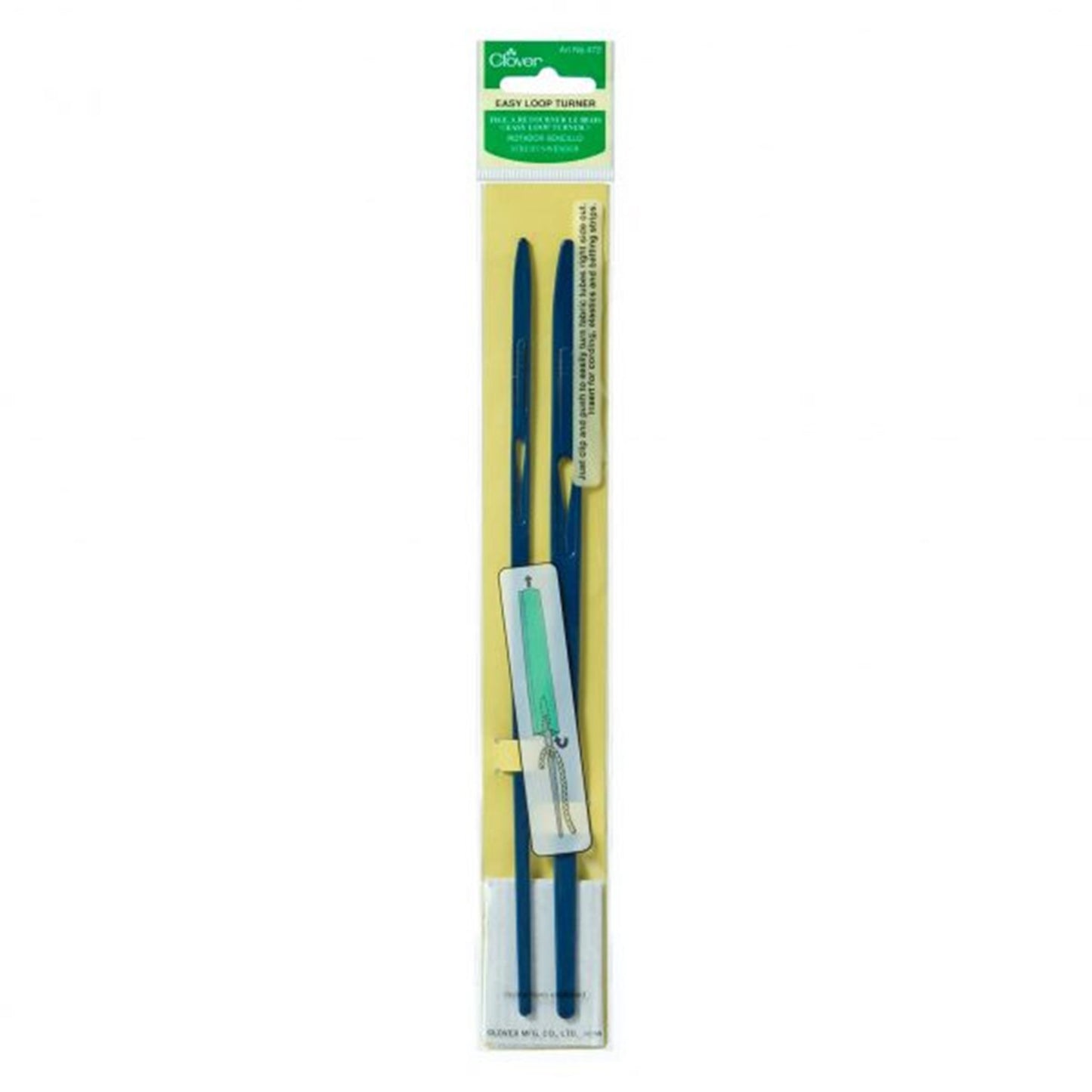 Clover easy loop turner for cords drawstrings tubes sewing craft tool