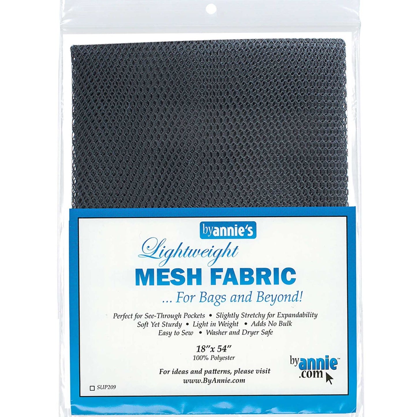 Mesh fabric Navy blue for bags pockets etc 18" x 54" (45 x 137cm) ByAnnie