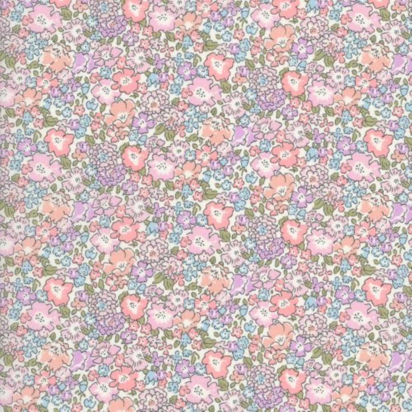 Liberty Tana Lawn - Michelle E pink floral cotton fabric