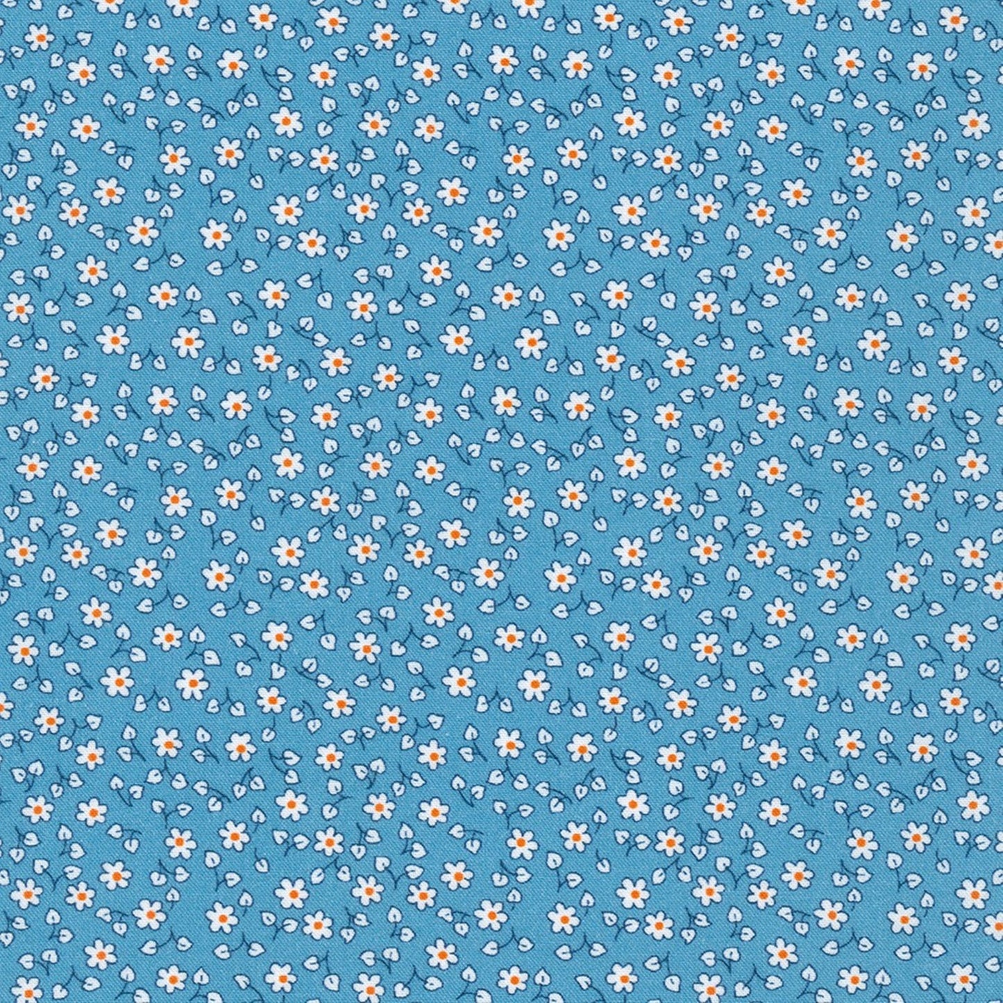 Little Blossoms Debbie Beaves 1930's reproduction bundle - 4 blue Fat Eighths Kaufman cotton quilt fabric