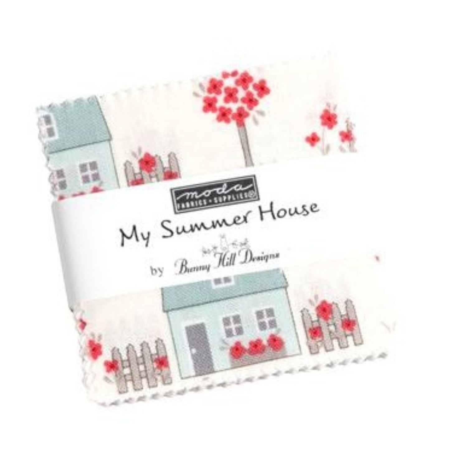 Moda My Summer House Mini Charms 42, 2.5" Squares precut cotton quilt fabric Bunny Hill Designs
