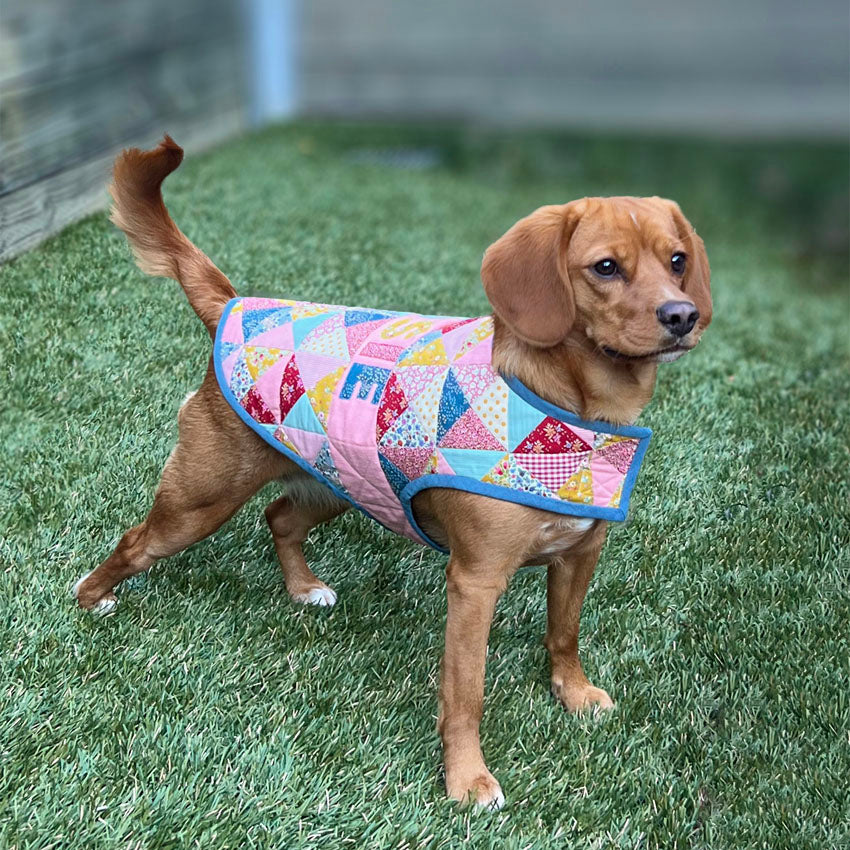 Patchwork Pooch personalised patchwork dog jacket Melly & Me paper pattern