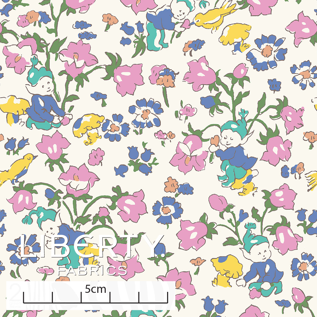 Liberty Tana Lawn Fat Eighth Rivendell Day A cotton fabric