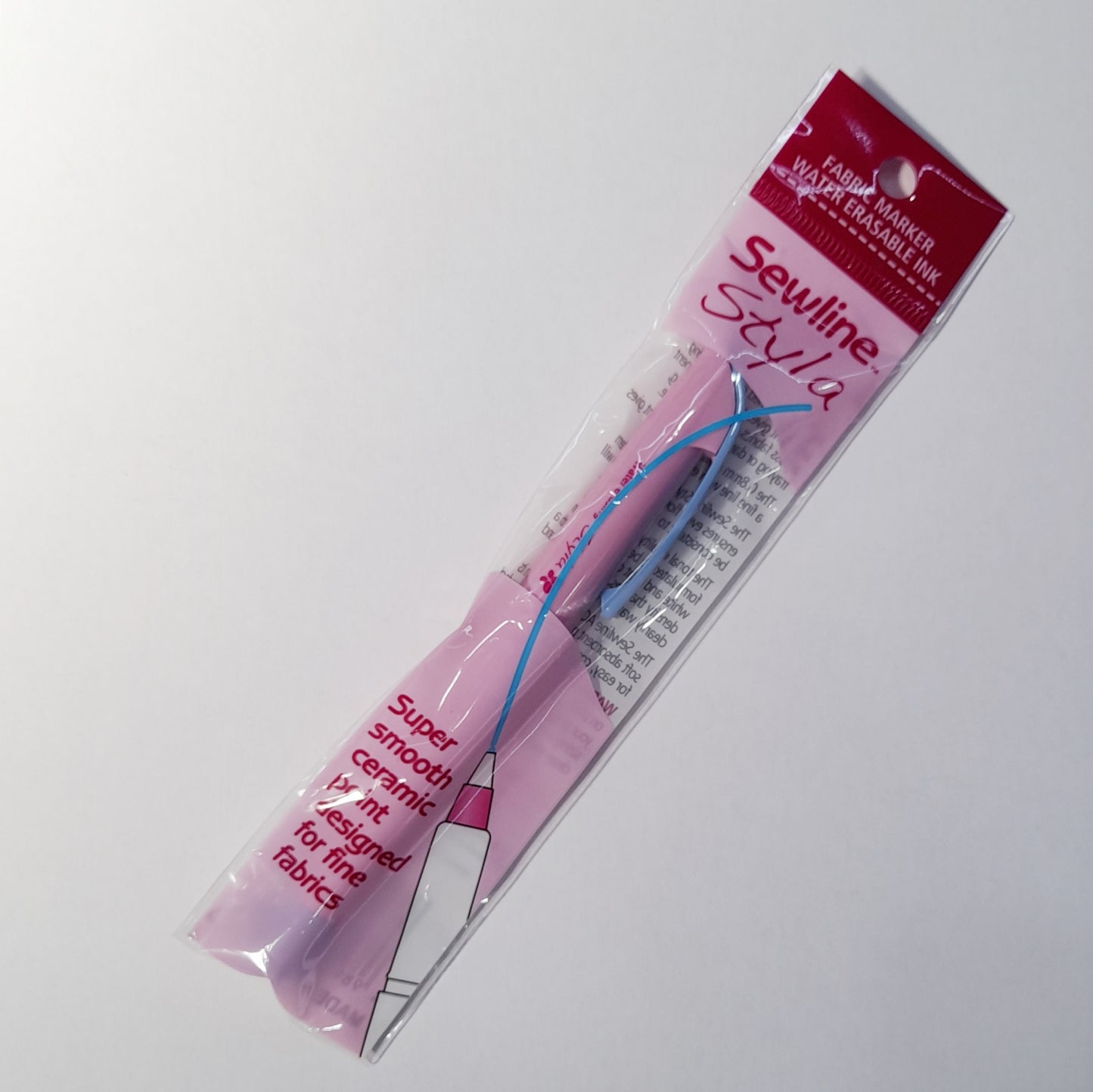 Sewline Styla water erasable fine line blue fabric marker - marking pen