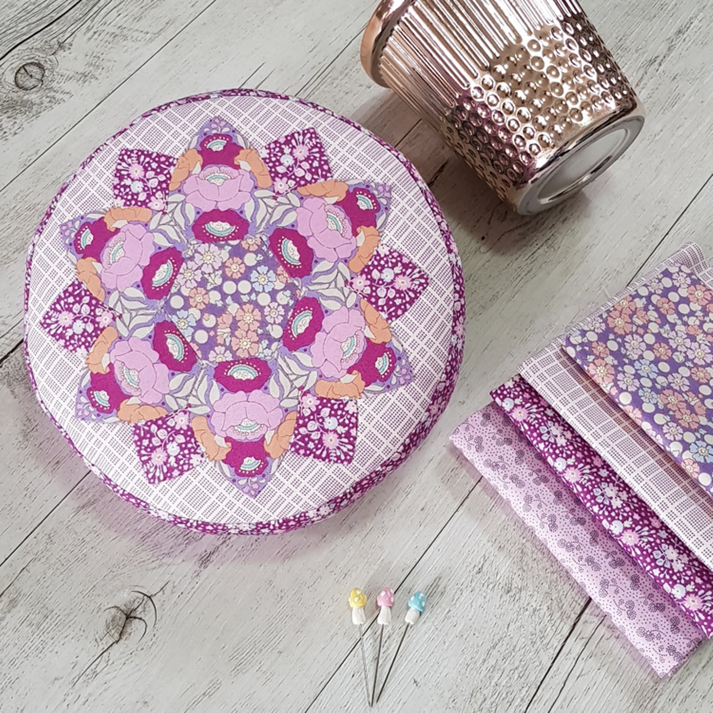 Tenderness pincushion English Paper Piecing Creative Card pattern with paper pieces