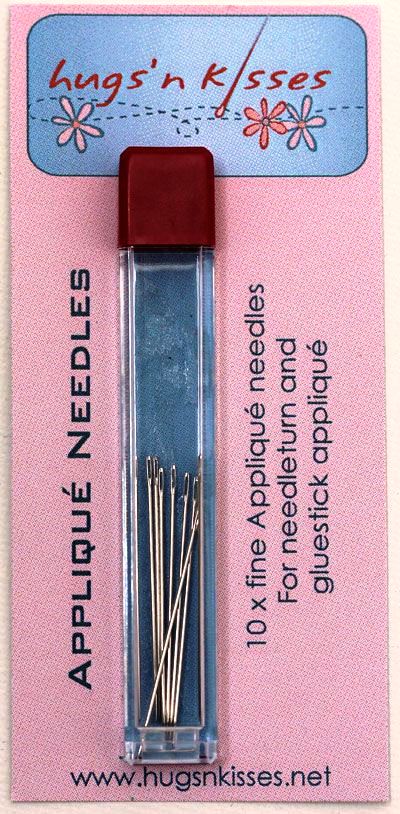 Applique Needles for applique or English Paper Piecing - Hugs n Kisses