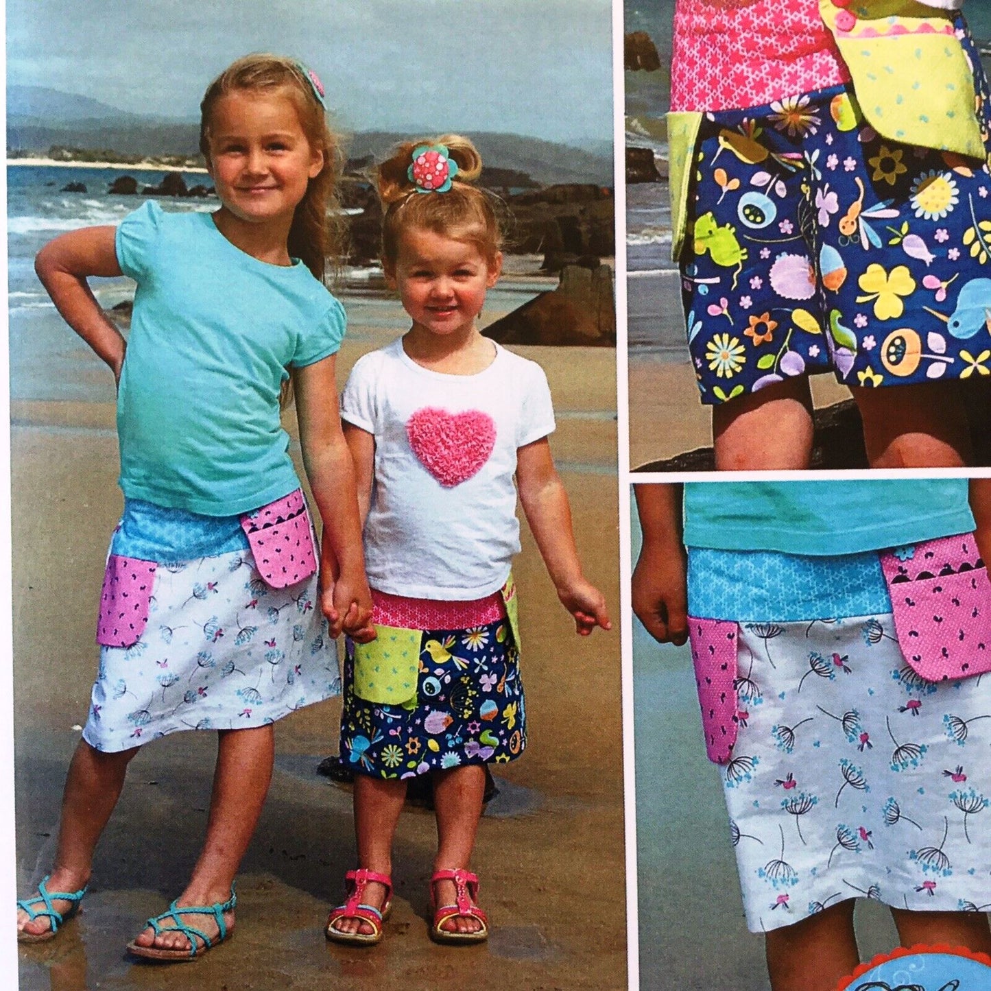 Child's swing pockets skirt sizes 2-7 pattern by Clare's Place