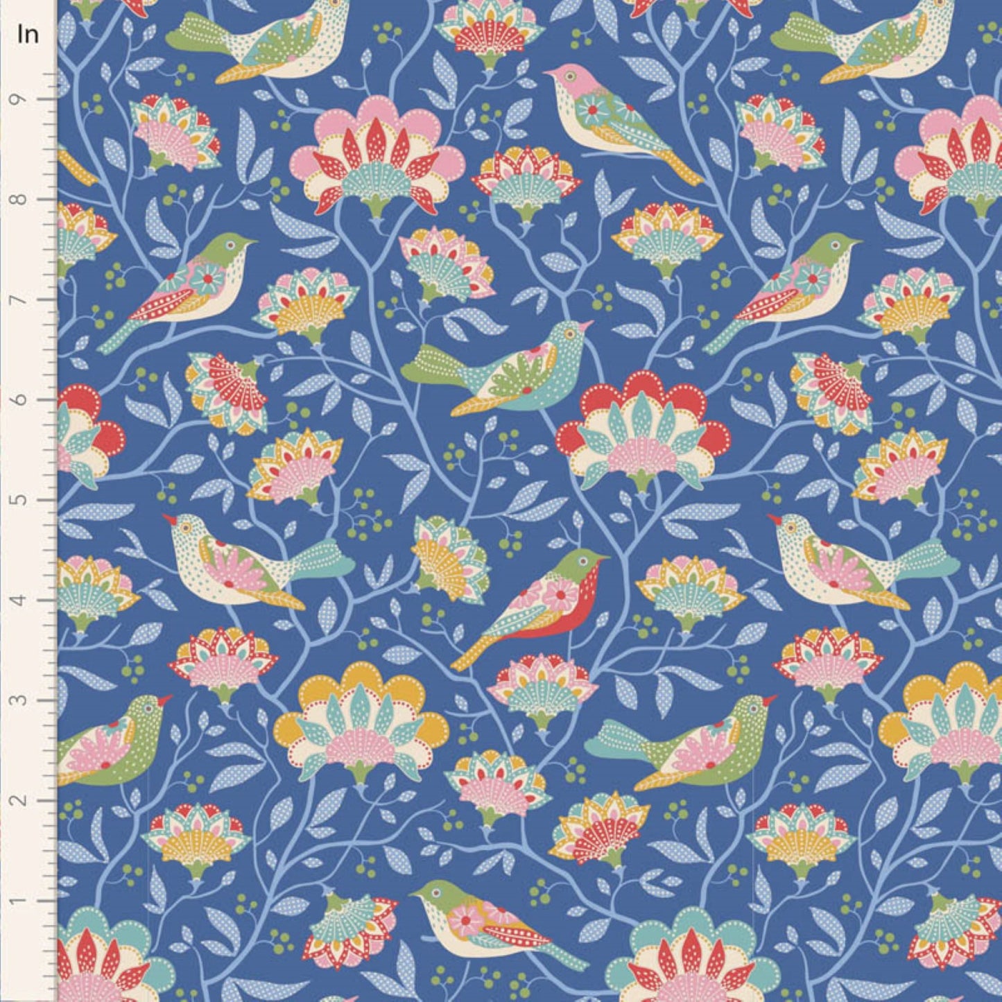 Tilda Jubilee and Farm Flowers floral blue bundle 7 Fat Eighths cotton quilt fabric