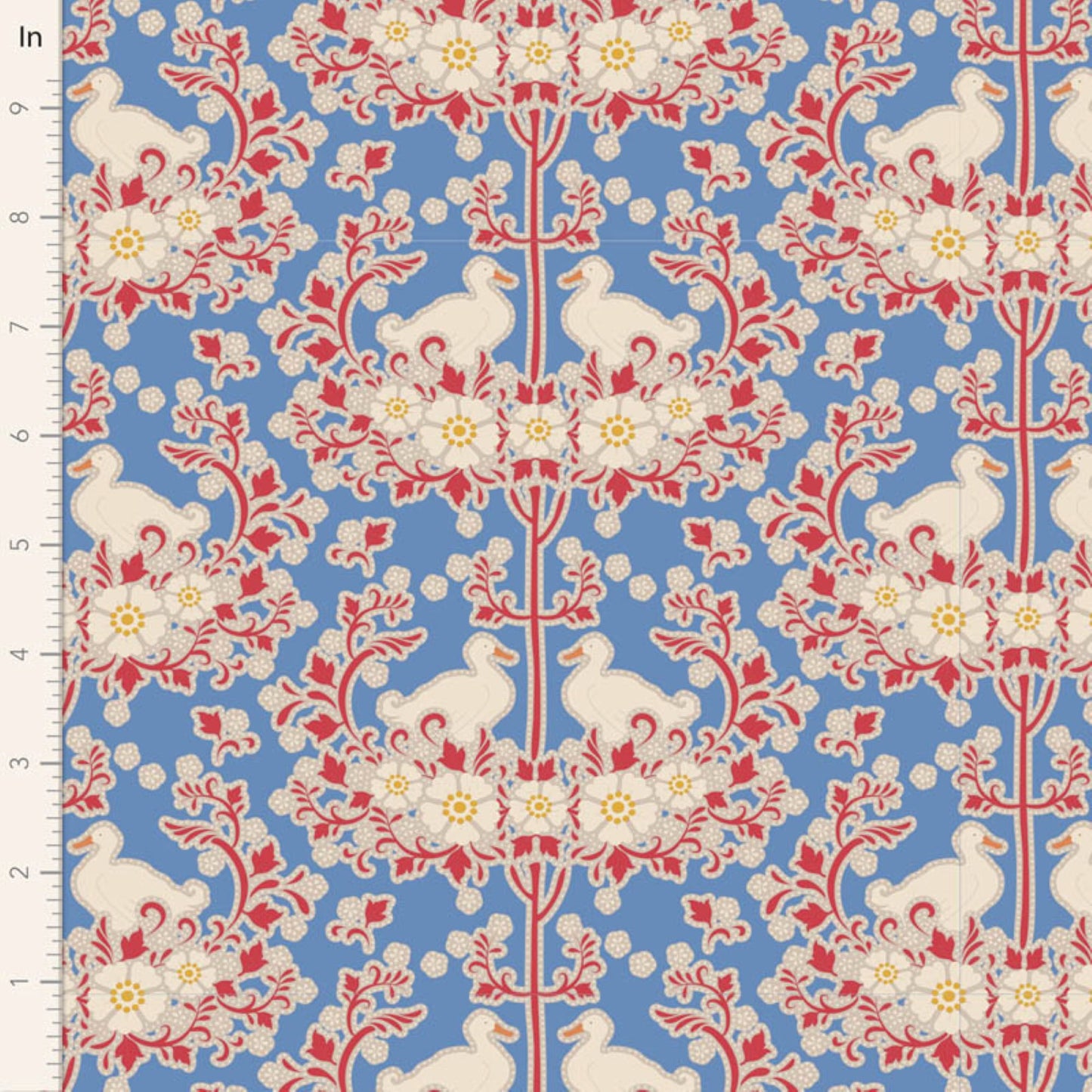 Tilda Jubilee and Flower Farm floral blue bundle 7 Fat Quarters cotton quilt fabric