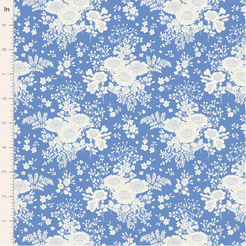 Tilda Something Blue Lights bundle 10 Fat Quarters 50cm x 55cm (20 x 22") cotton quilt fabric
