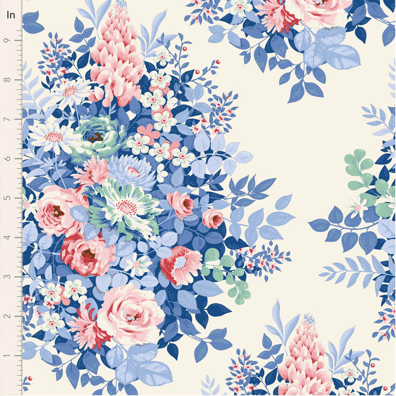 Tilda Something Blue Lights bundle 10 Fat Quarters 50cm x 55cm (20 x 22") cotton quilt fabric