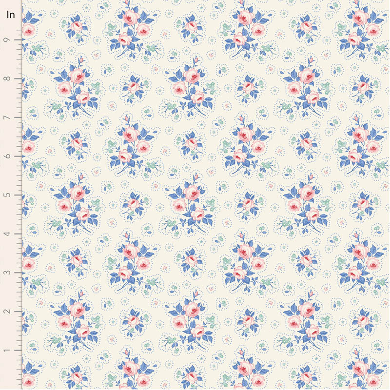 Tilda Something Blue Lights bundle 10 Fat Quarters 50cm x 55cm (20 x 22") cotton quilt fabric
