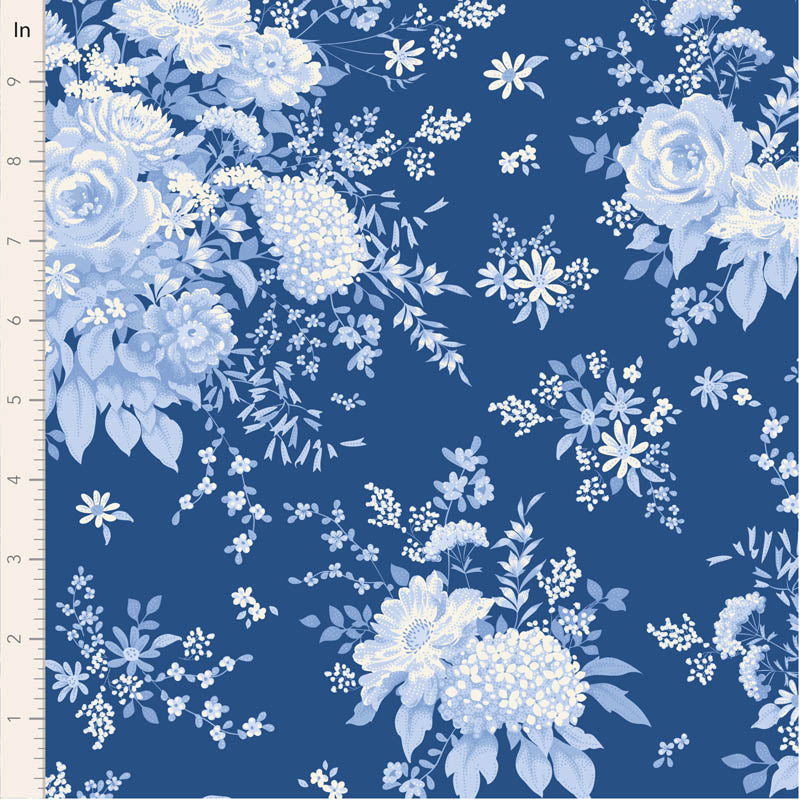 Tilda Something Blue Darks bundle 10 Fat Quarters 50cm x 55cm (20 x 22") cotton quilt fabric