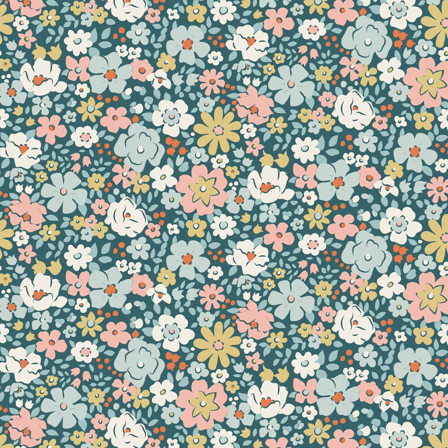 Tilda Village Life Green bundle 8 Fat 16ths - 25cm x 26cm (10" x 10.5") cotton quilt fabric