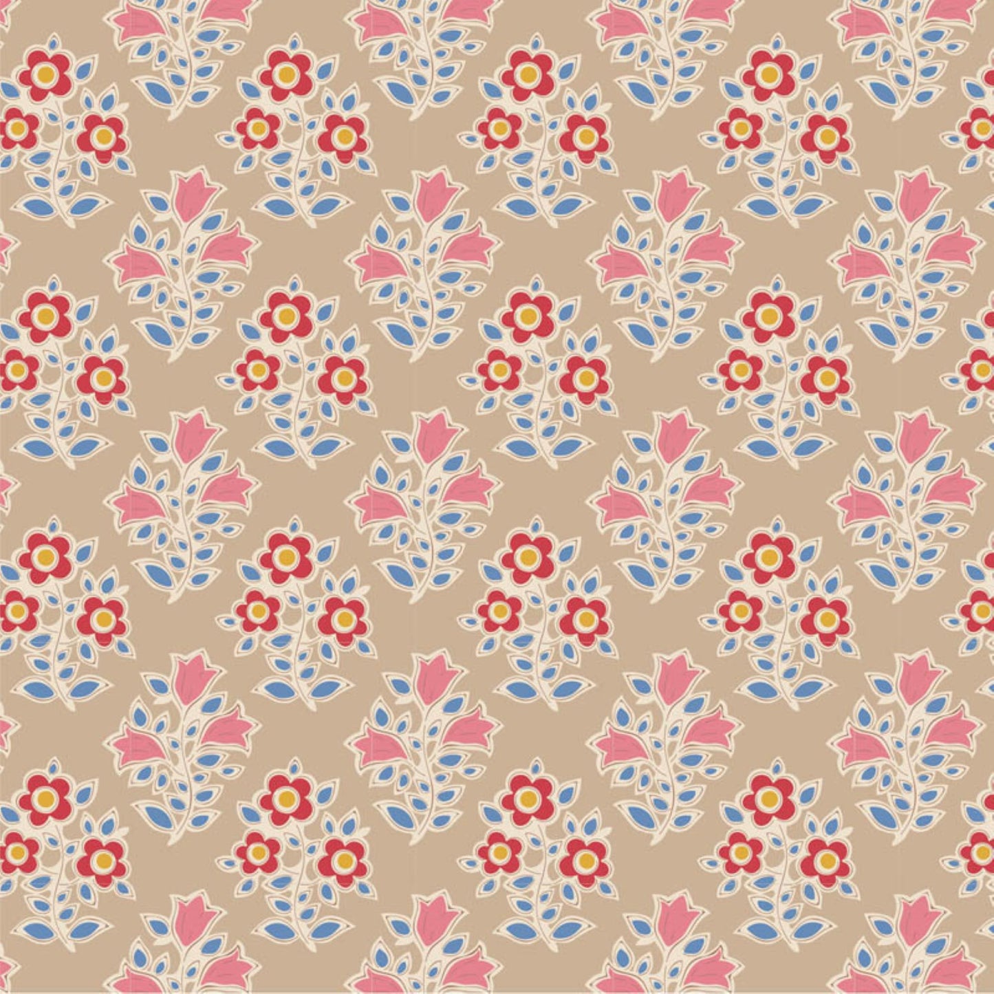 Tilda Farm Flowers floral bundle 8 Fat Quarters cotton quilt fabric
