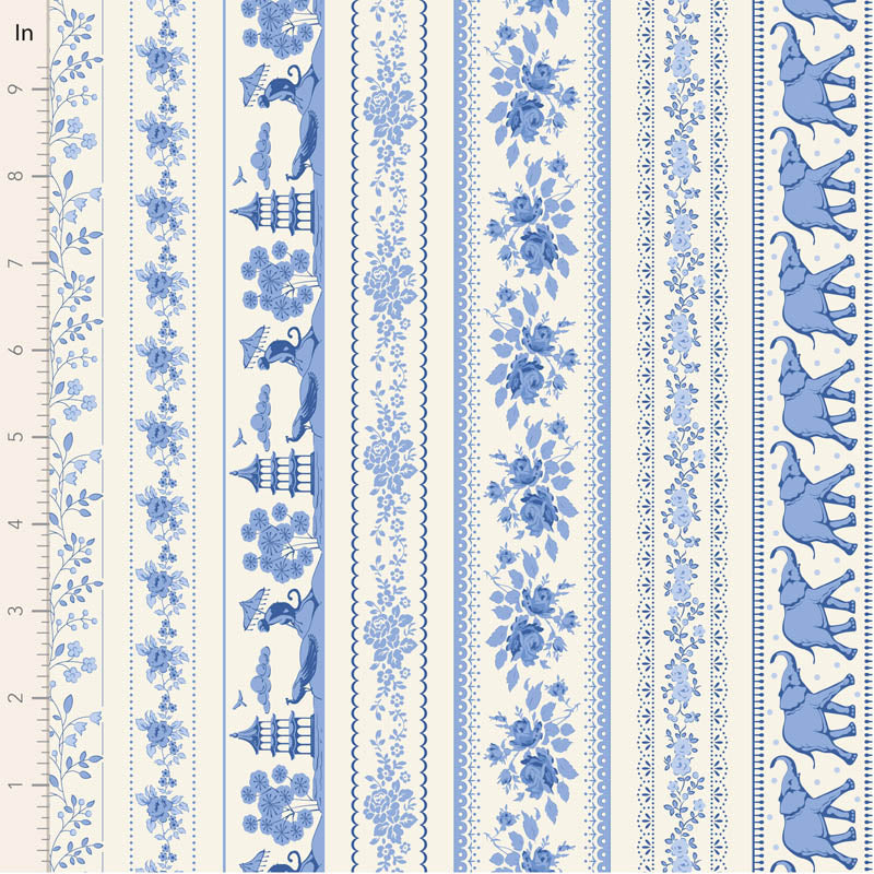 Tilda Something Blue Blenders bundle 10 Fat Quarters 50cm x 55cm (20 x 22") cotton quilt fabric