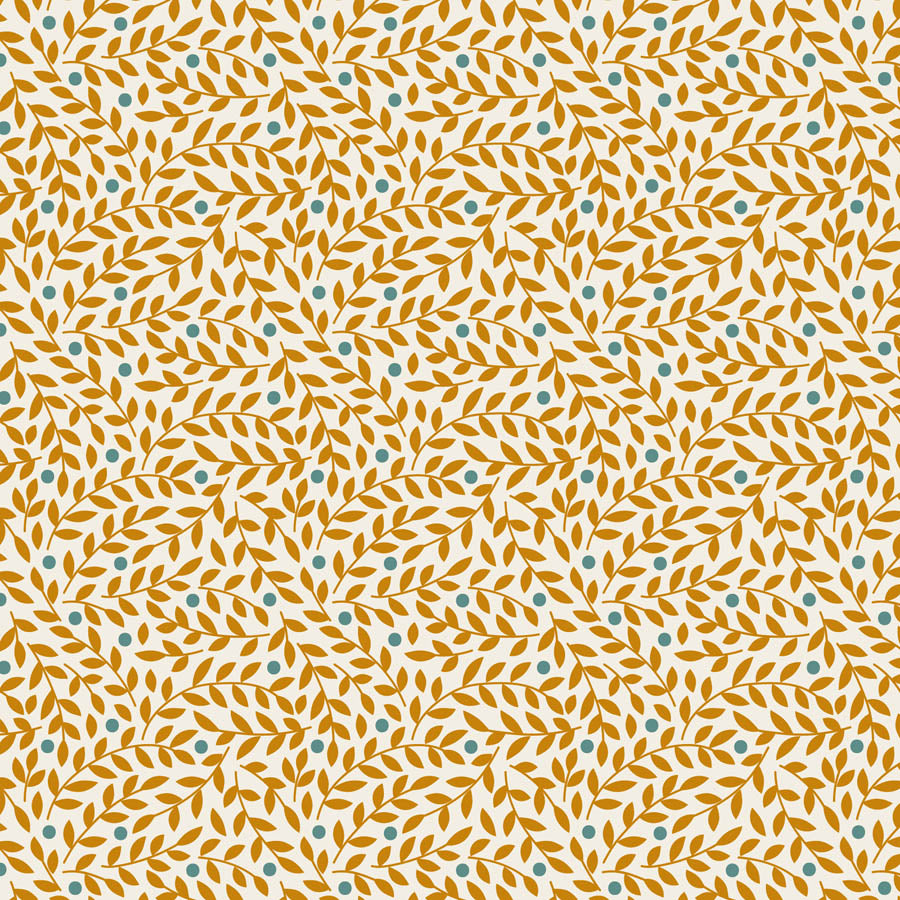 Tilda Village Life Rust bundle 9 Fat 16ths - 25cm x 26cm (10 x 10.5") cotton quilt fabric