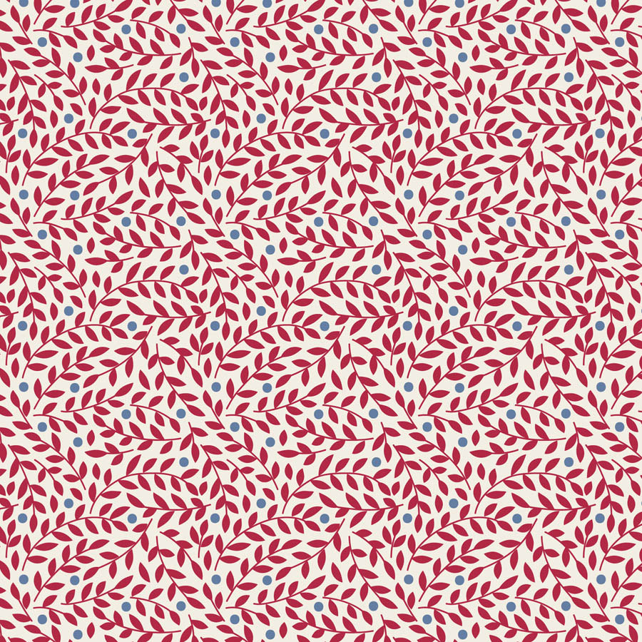 Tilda Village Life Red bundle 9 Fat 16ths - 25cm x 26cm (10" x 10.5") cotton quilt fabric