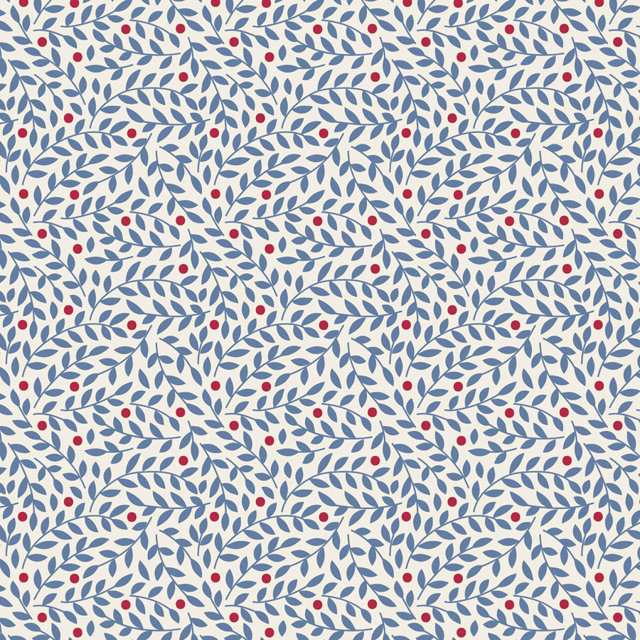 Tilda Village Life Blue bundle 8 Fat 16ths - 25cm x 26cm (10 x 10.5" cotton quilt fabric