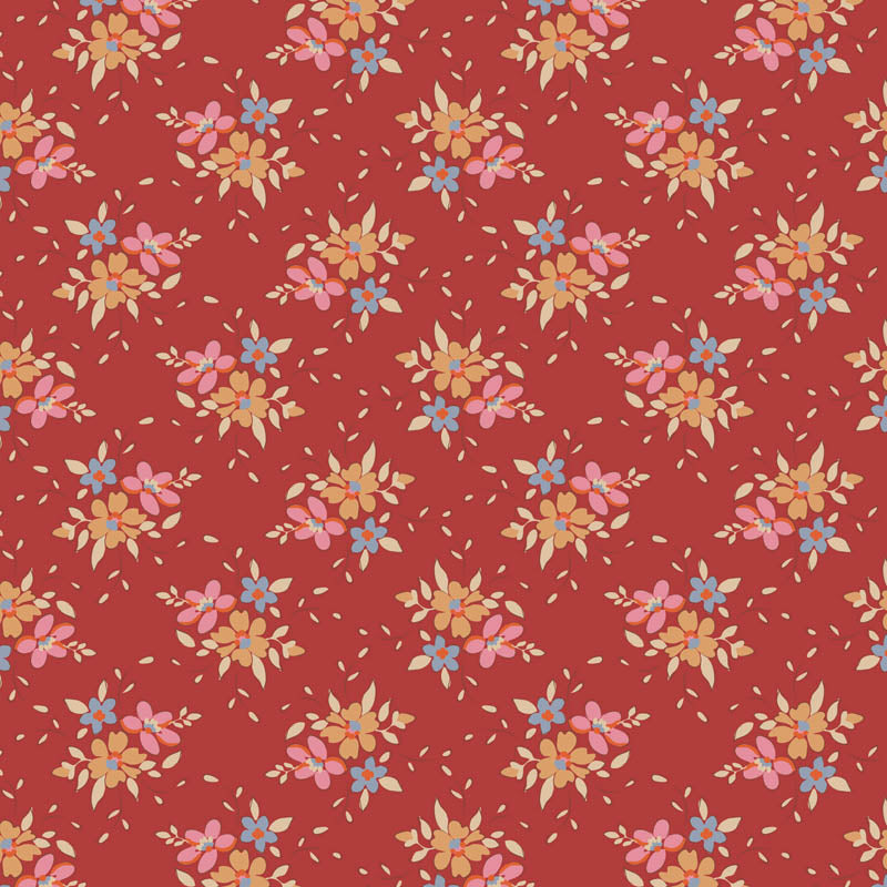 Tilda Creating Memories Winter red bundle 9 Fat Eighths cotton quilt fabric