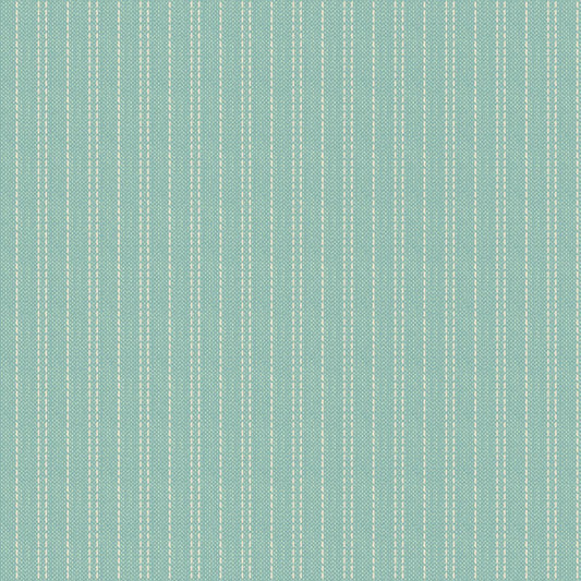 Tilda Creating Memories Seamstripe teal blue floral cotton quilt fabric by the fat quarter