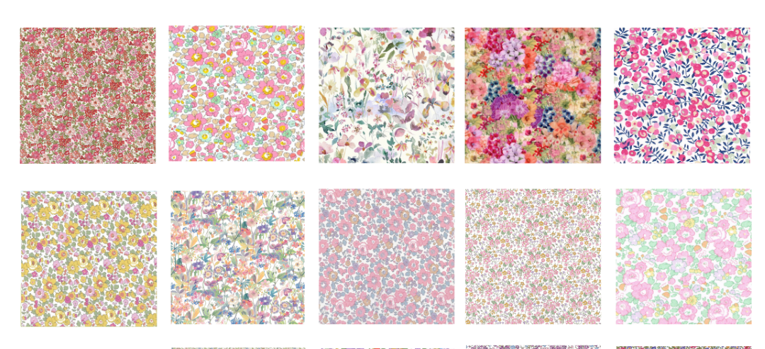 Liberty Tana lawn 20, 5" x 6" - 12cm x 15cm cotton fabric Pack 2Y