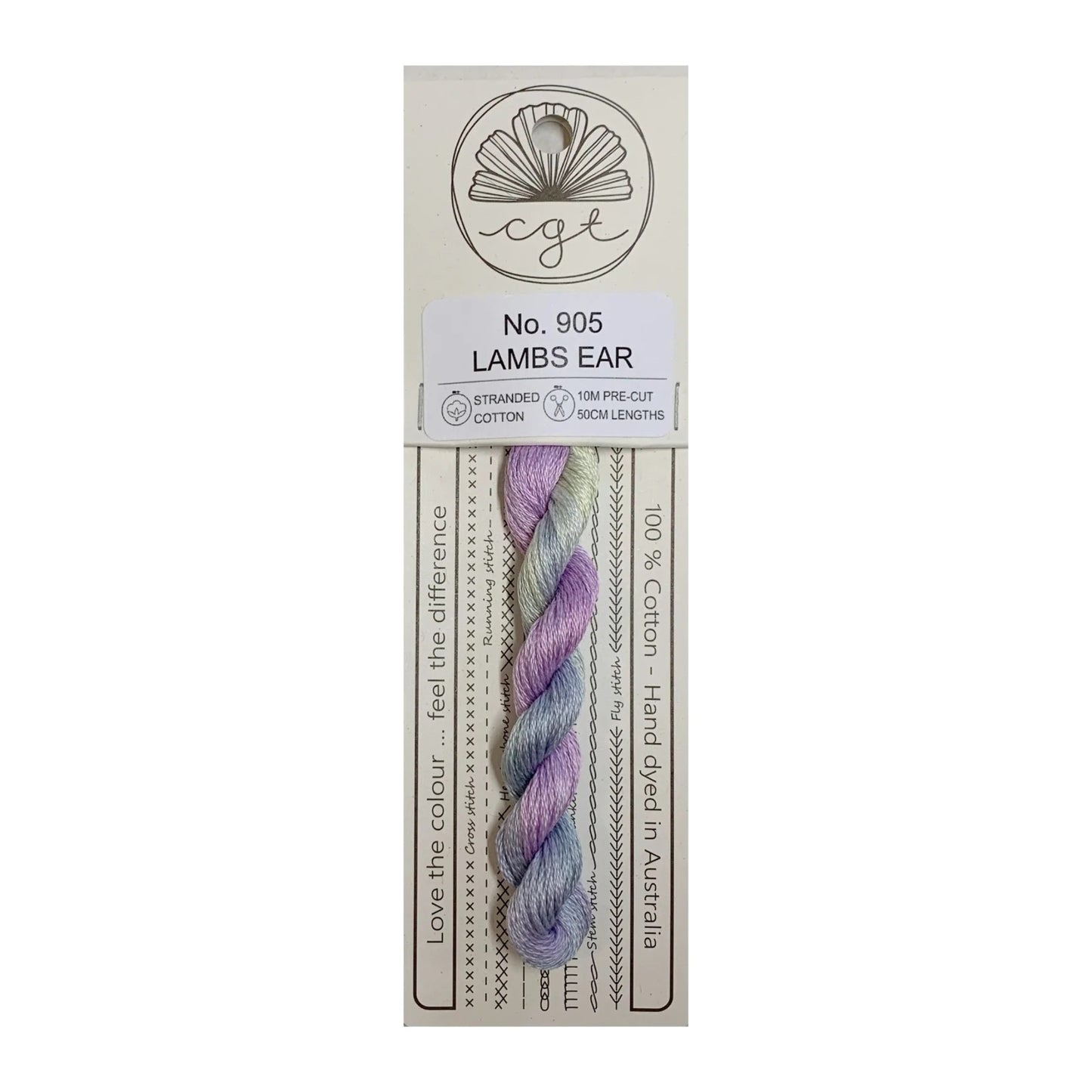 Cottage Garden Thread 905 - Lambs Ear - stranded embroidery thread