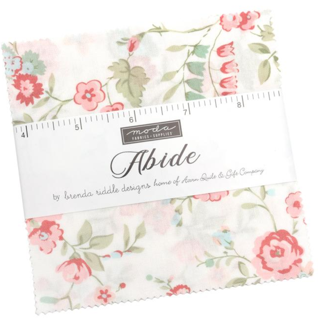 Moda Abide 42, 5" Squares precut cotton quilt fabric Brenda Riddle design