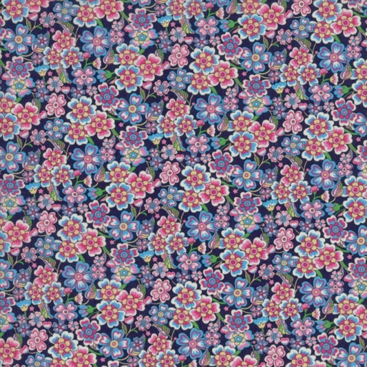 Liberty Tana Lawn Fat Quarter Anokhi Rose B floral cotton fabric